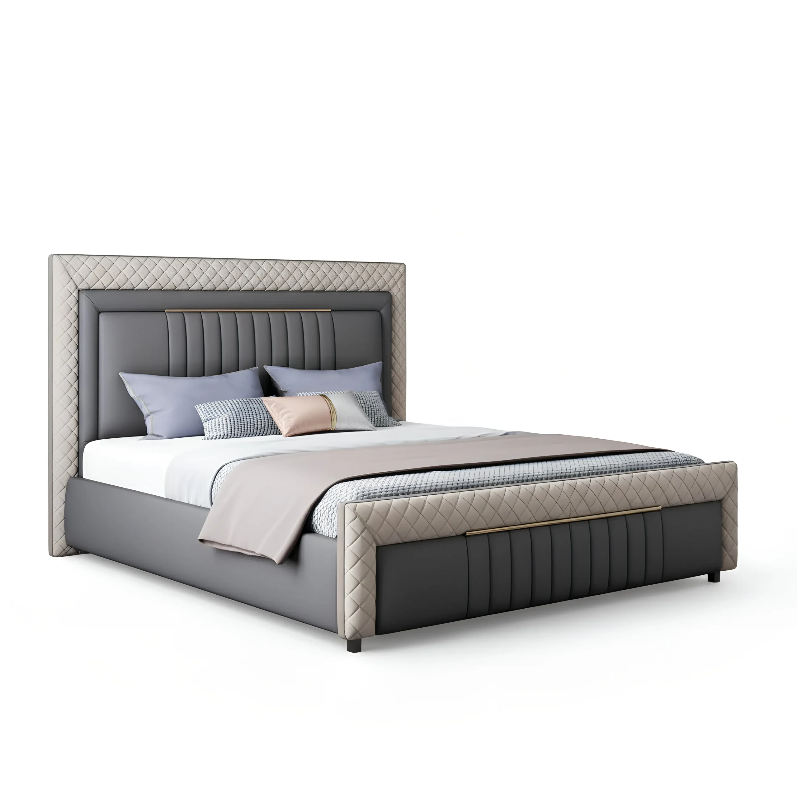 kathee.Modern Nordic Luxury bed/ King Size kathee.pk//