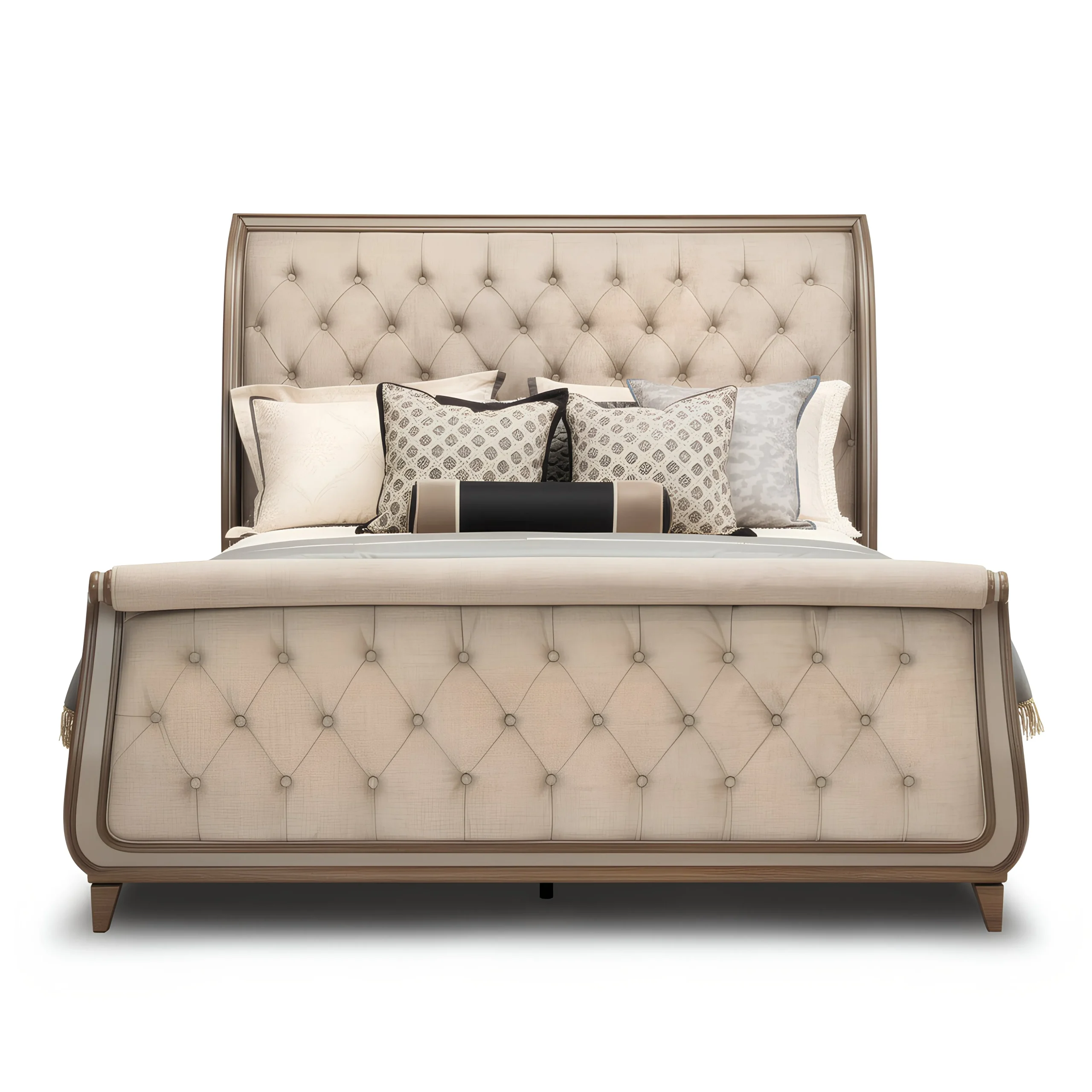 Modern Vintage King Size Bed kathee.pk